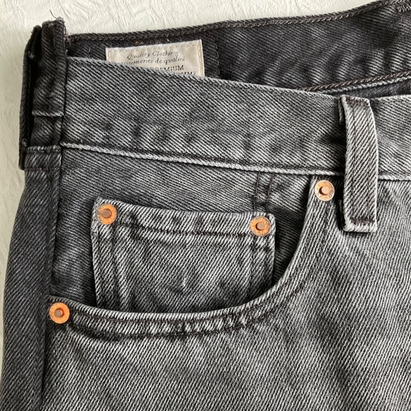 Levi’s 501 Spliced Premium Denim Jeans Black w/ Grey Size 28W 30L - Picture 8 of 16